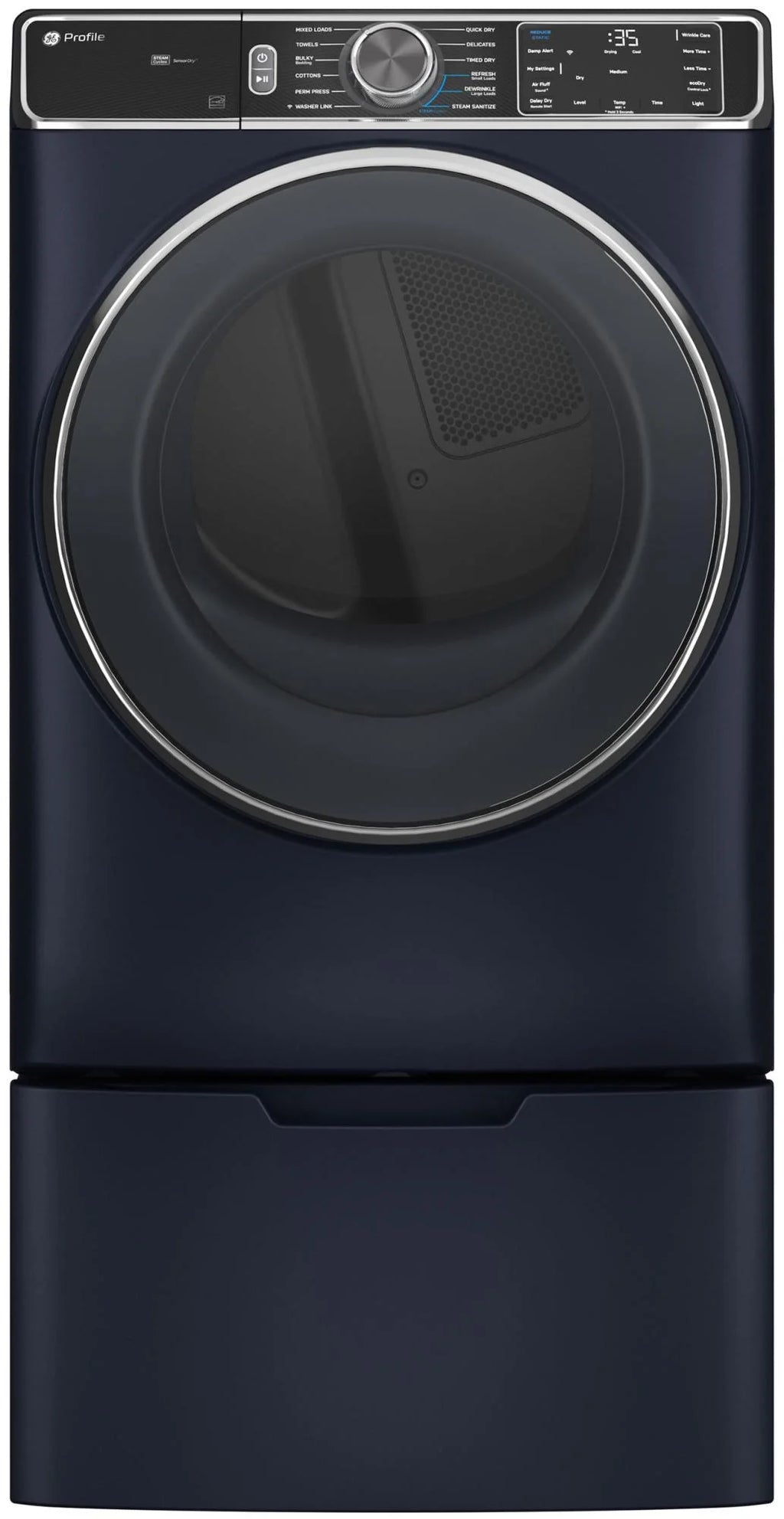 Ge Profile Pfd87es 28" Wide 7.8 Cu. Ft. Energy Star Certified Electric Dryer - Blue
