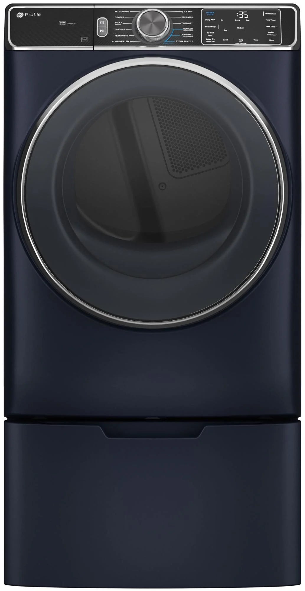 Ge Profile Pfd87es 28" Wide 7.8 Cu. Ft. Energy Star Certified Electric Dryer - Blue