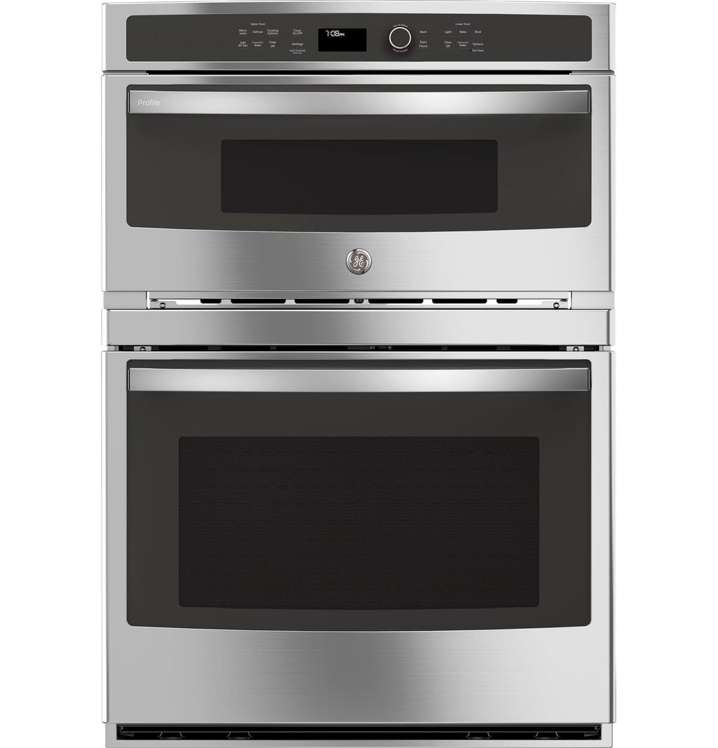 GE Appliances PT7800SHSS 30 Inch Electric Double Wall Oven/Microwave Combo Stainless Steel