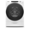 Whirlpool 5.0 cu ft High-Efficiency White Front Load Washing Machine with Load & Go(TM) XL Dispenser