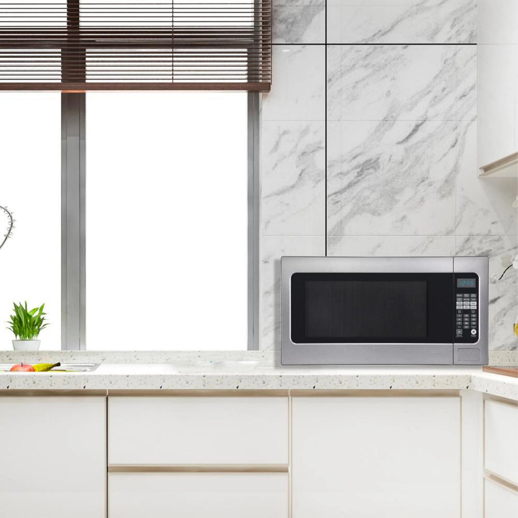 Impecca 2.2 Cu. Ft. Microwave Oven 1200W - Stainless Steel