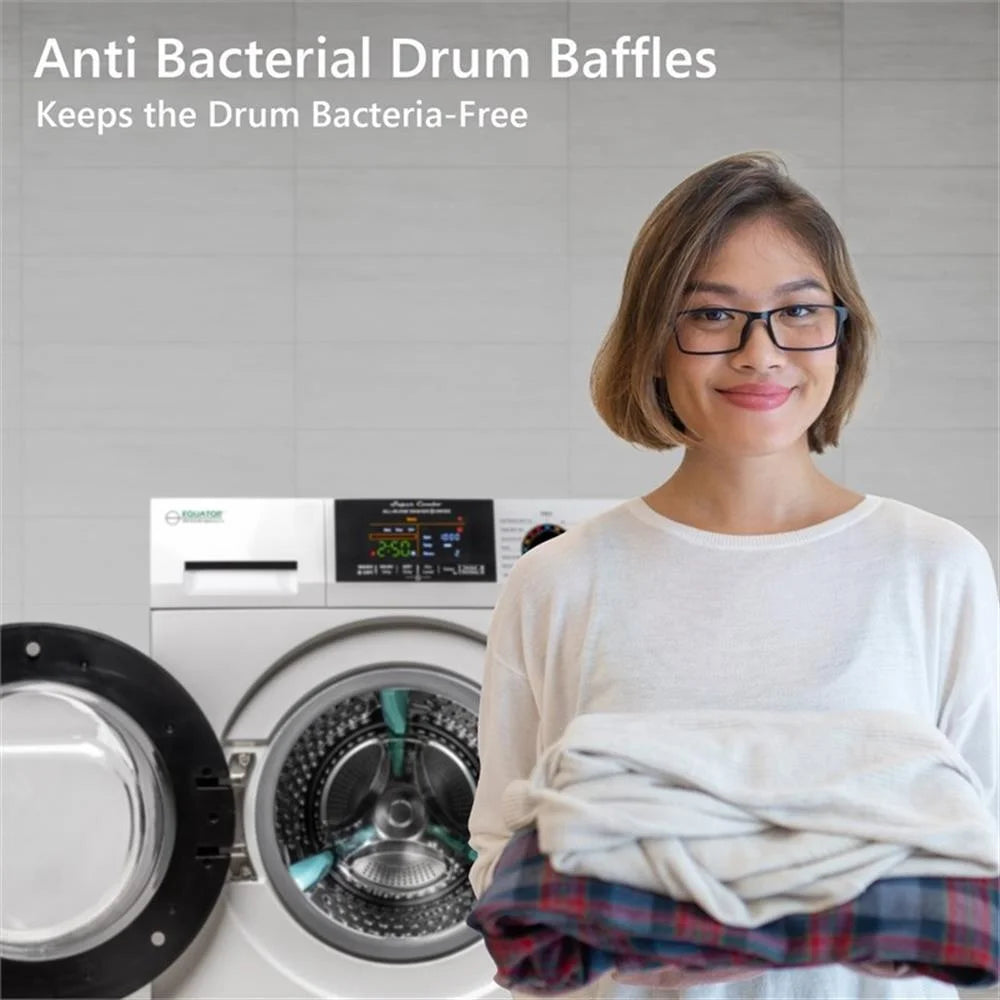 Equator Ver3 Combo Washer Vented/Ventless Dry-1400RPM Color Coded Display Y/B