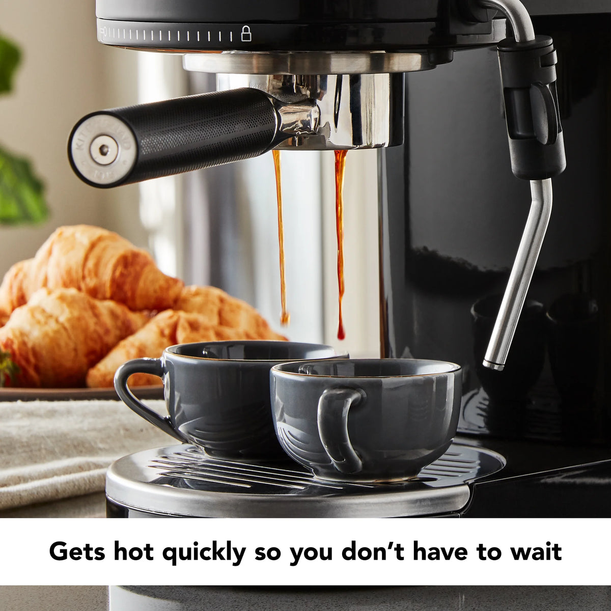 KitchenAid Metal Semi-Automatic Espresso Machine, Empire Red, KES6503