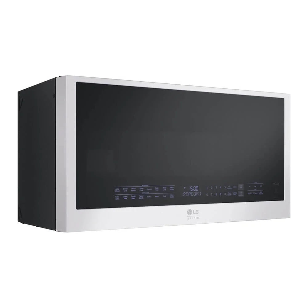 LG Studio MHES1738N 1.7 Cu. Ft. Essence White Over-the-Range Convection Microwave Oven