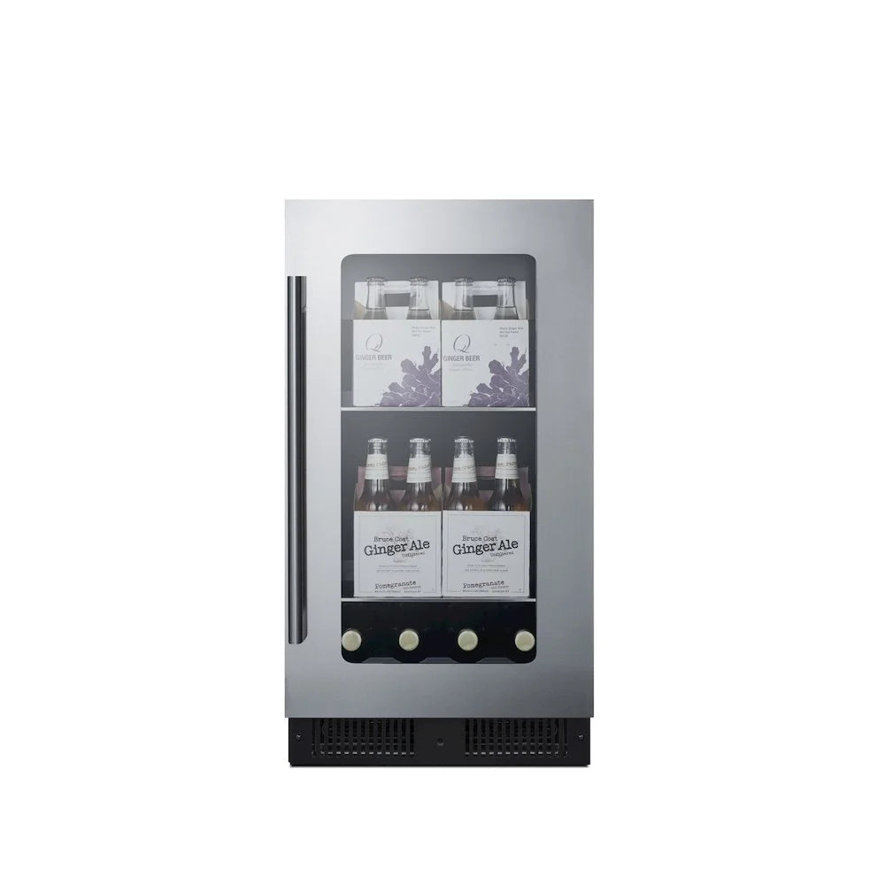 Summit Cl181wbv 18 Inches Wide 2.9 Cu. Ft. Built-In Or Free Standing Wine And Beverage Cooler -