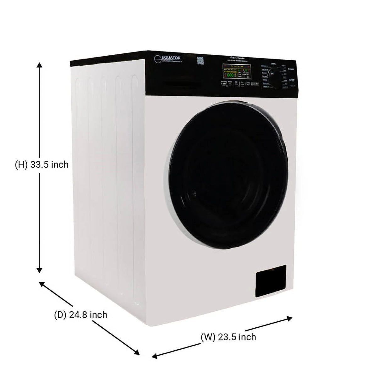 Equator Ver3 Combo Washer Vented/Ventless Dry-1400RPM Color Coded Display Y/B