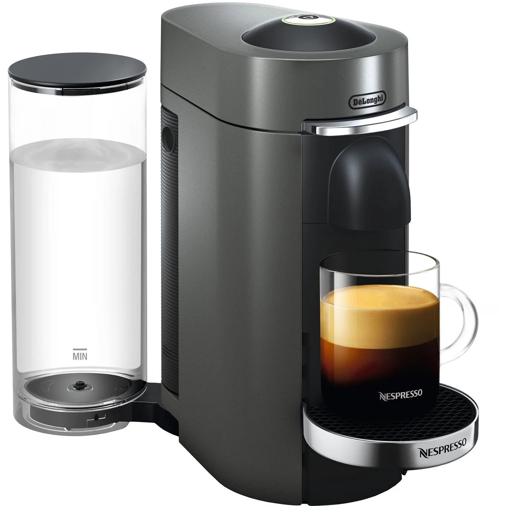Nespresso VertuoPlus Deluxe Coffee and Espresso Maker by De'Longhi with Aeroccino, Black