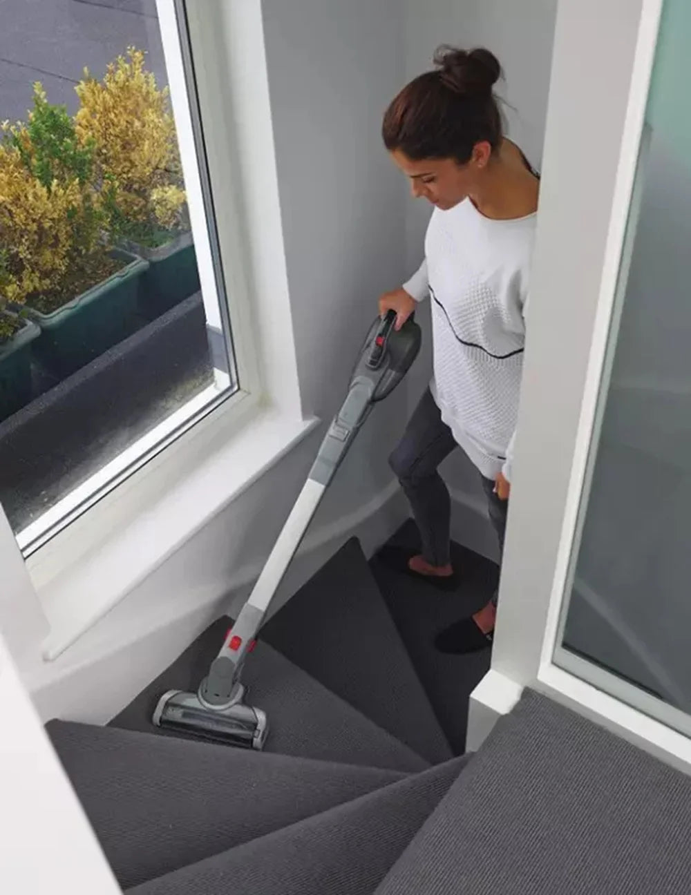 BLACK+DECKER POWERSERIES Smart Tech 2-in-1 Lithium Cordless Stick Vacuum - Gray