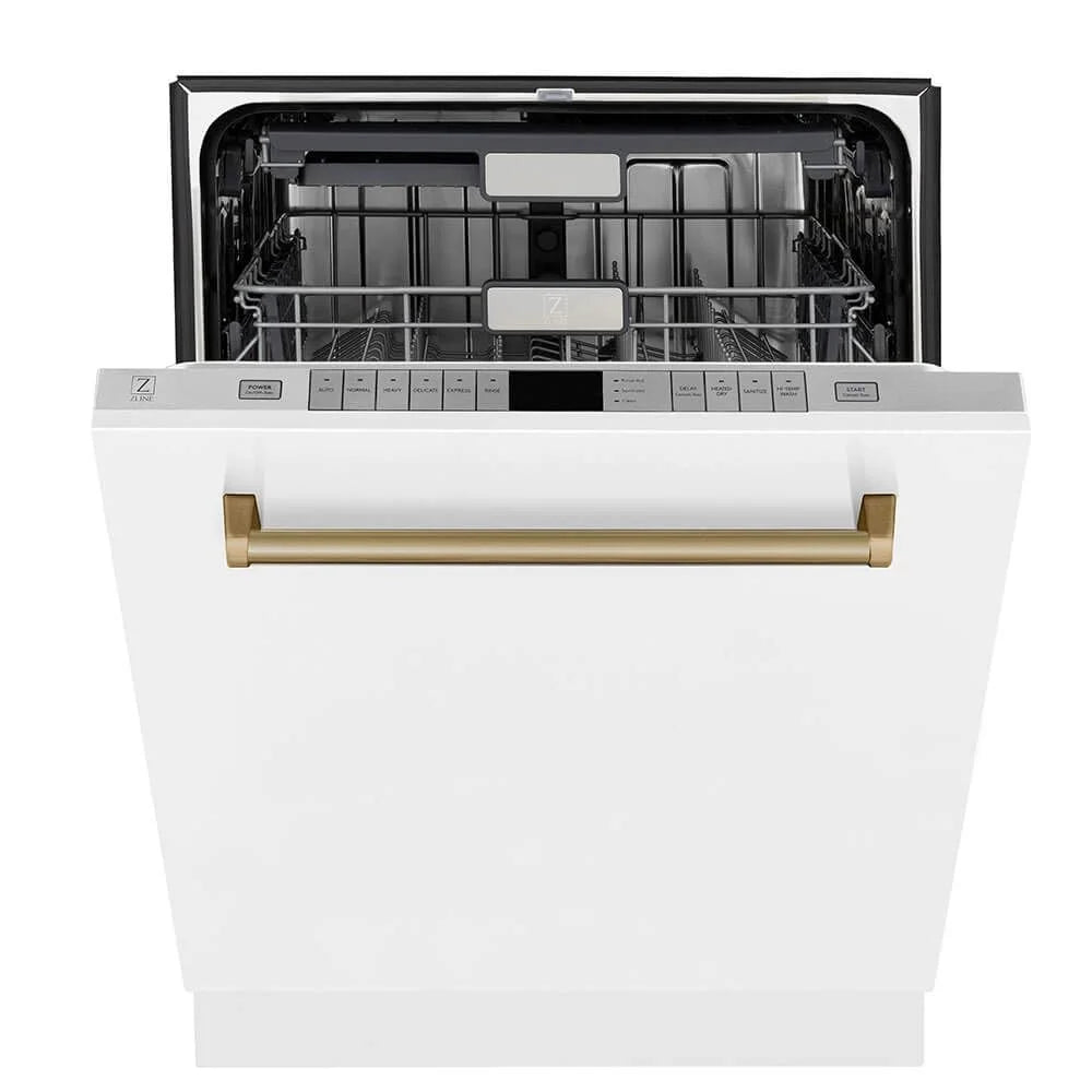 ZLINE DWMTZ30424CB 45 dBA Autograph Edition Top Control Built-In Dishwasher - Stainless/Champagne Bronze