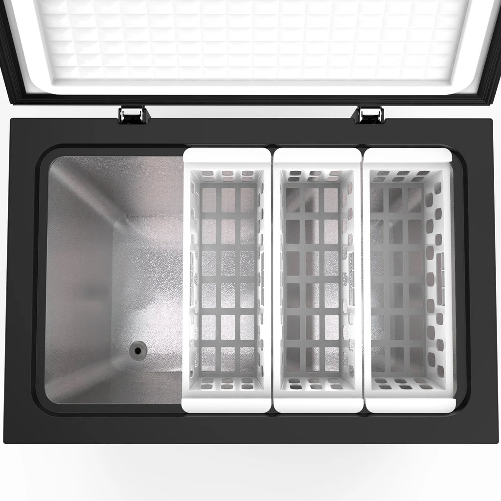KNDKO 7.0 cu.ft. Chest Freezer with Adjustable Temperature, Free Standing Top Open Door Compact Freezer with Removable Basket for Kitchen/Home/Bar/Garage/Office