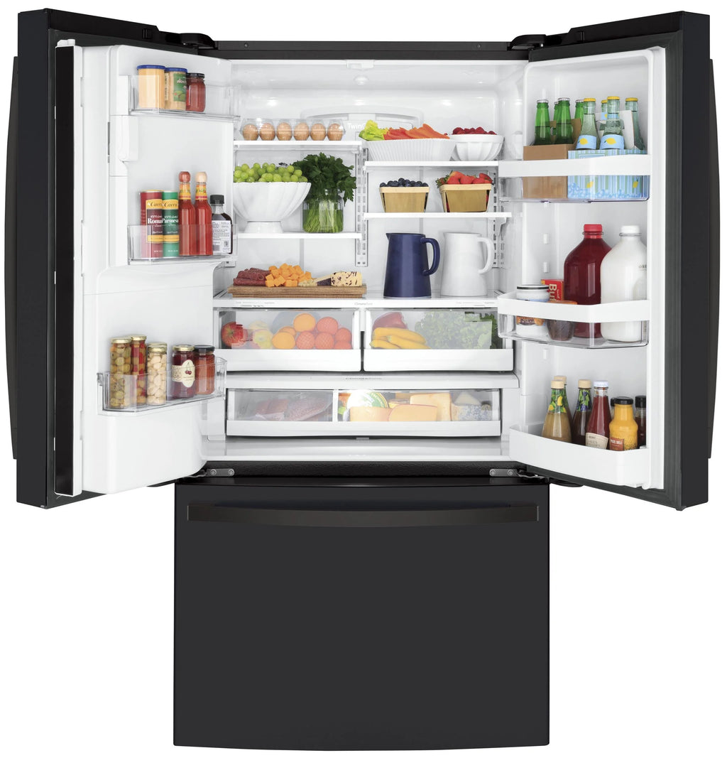 GE APPLIANCES GYE22GENDS french door freestanding refrigerator
