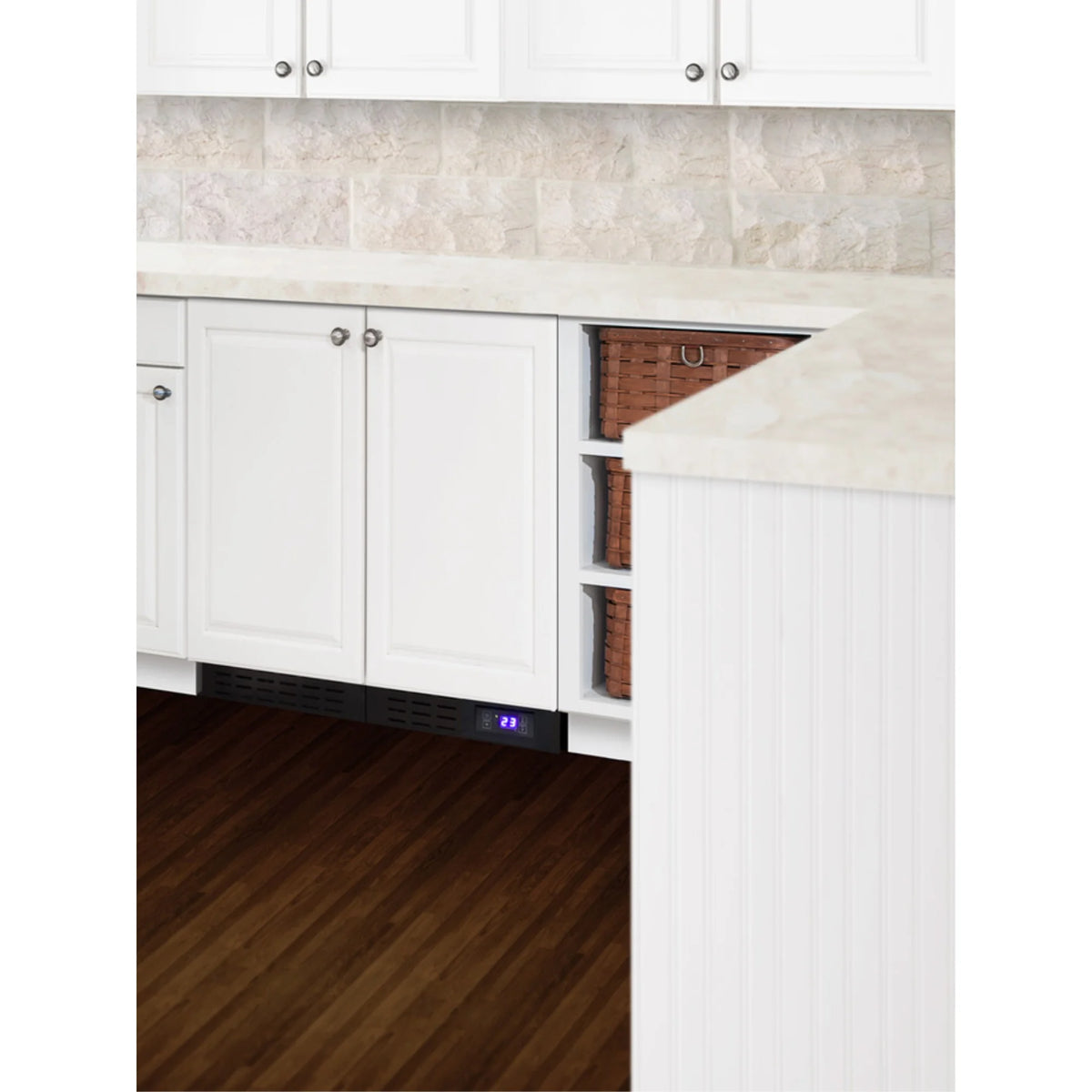 15" wide ADA compliant all-refrigerator for built-in or freestanding use with panel-ready door