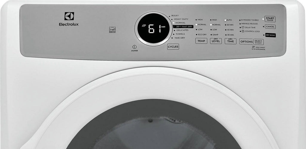 Frigidaire Dryer,Electric,8 cu ft.,White ELFE7337AW