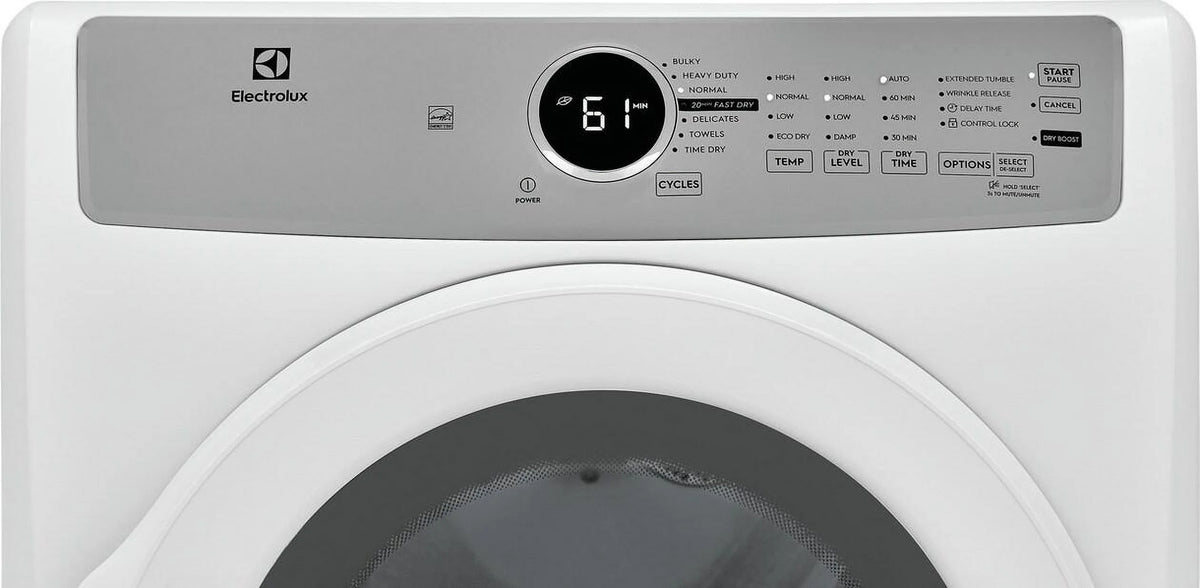 Frigidaire Dryer,Electric,8 cu ft.,White ELFE7337AW