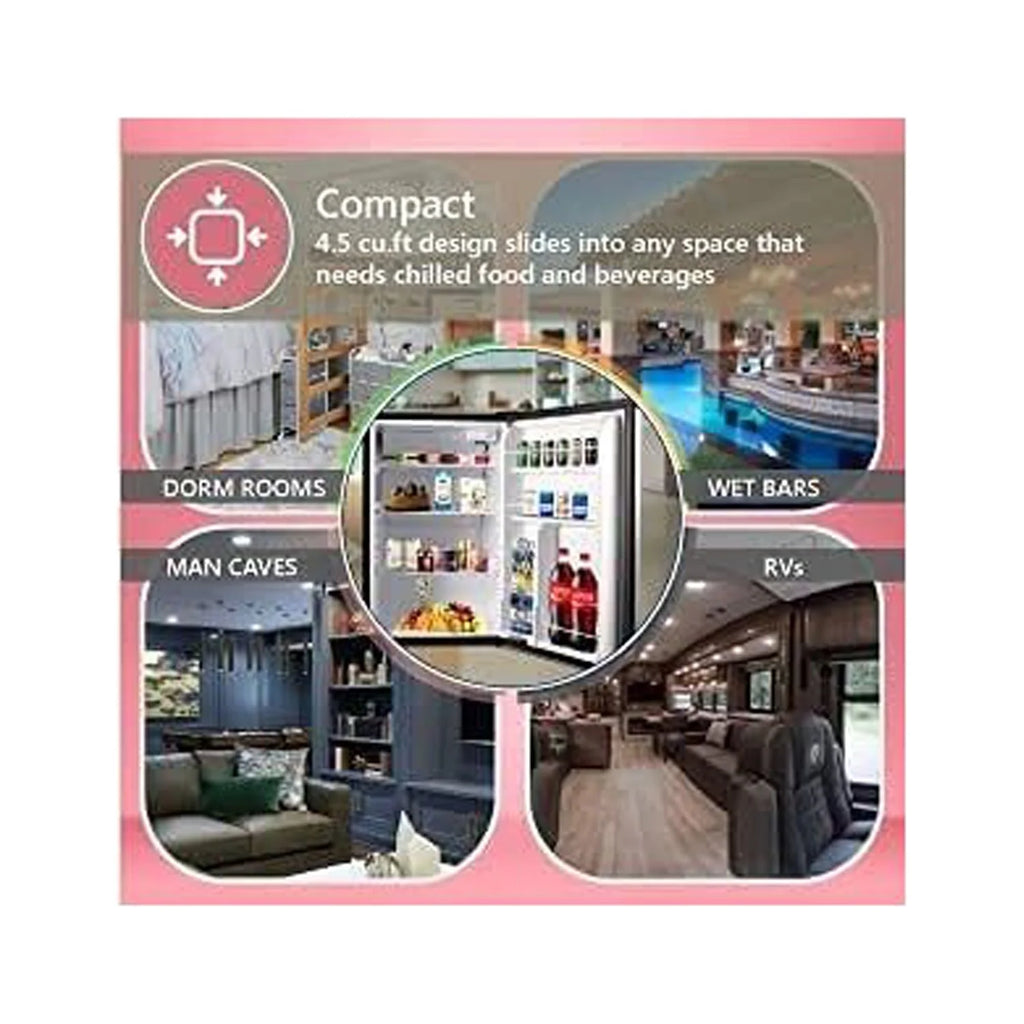 Conserv 2.6 cu.ft. Stainless Compact Refrigerator with Reversible Door