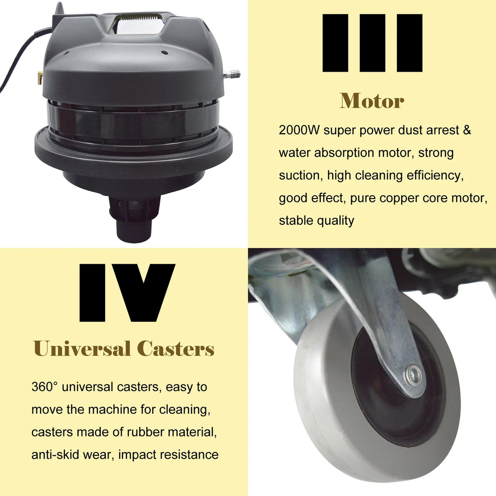 INTBUYING Carpet Cleaning Machine Carpet Extractor 30L/40L/60L/80L 110V/220V