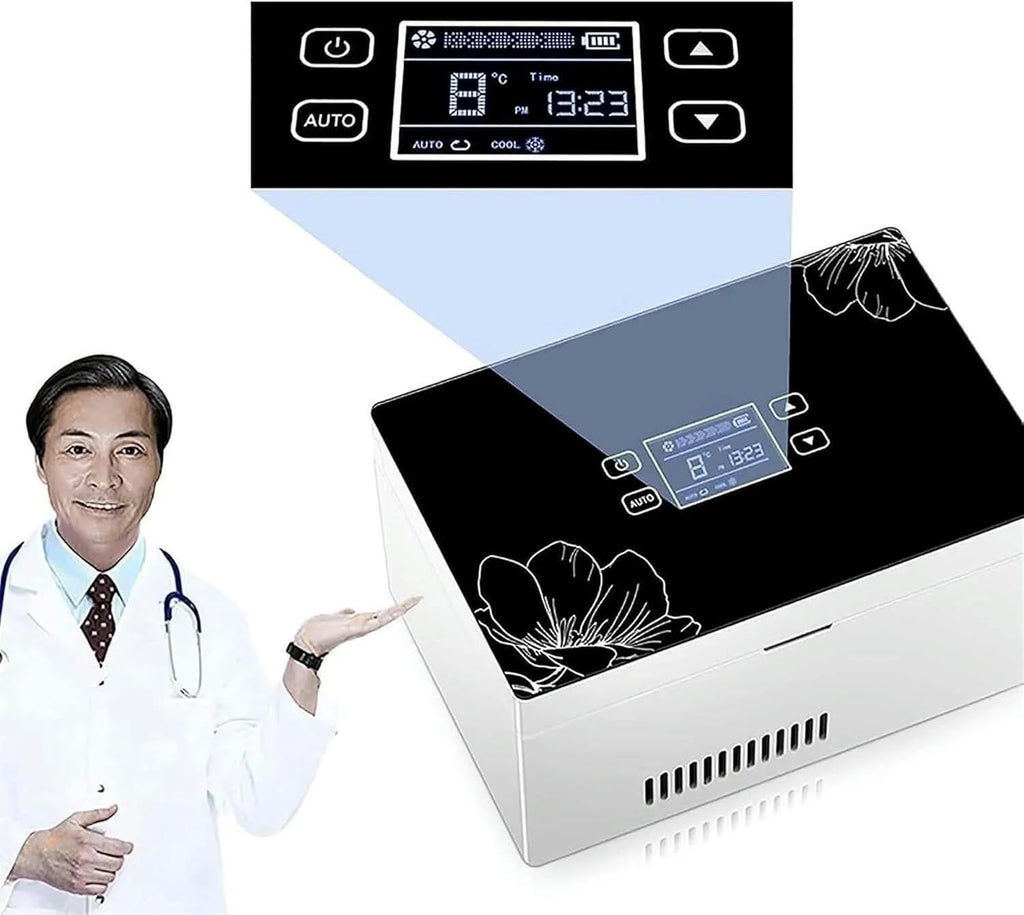 GXCZ Large Capacity Insulin Refrigerator Insulin Refrigerator Insulin Cooler Portable Refrigerator, Insulin Cooler, Refrigerator Cooler, Temperature Refrigerator