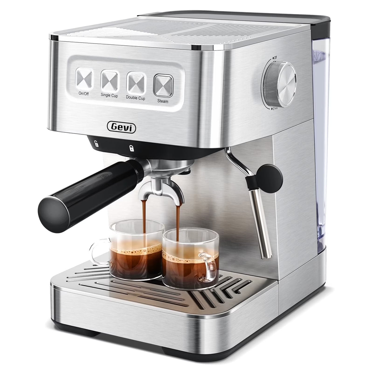 Gevi 20 Bar Espresso Machine, Coffee Maker with Milk Frother��White