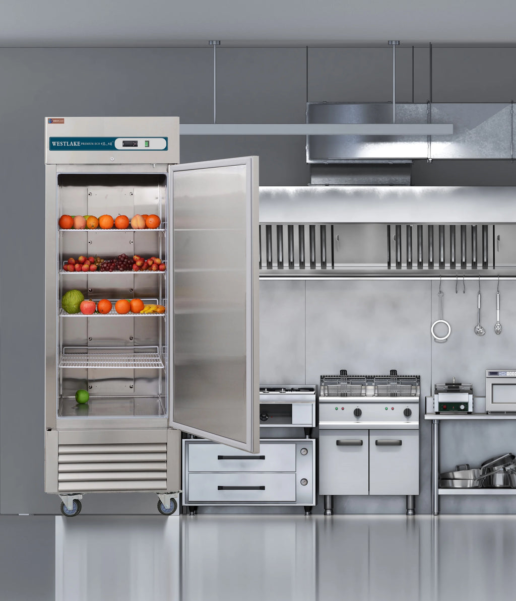 Westlake Commercial Reach In Upright Freezer WKF-49B Double Solid Door Stainless Steel 49 Cu. ft
