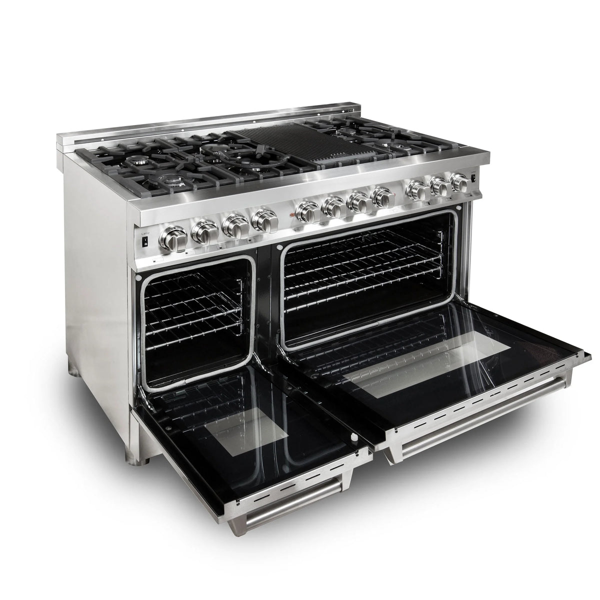 ZLINE 48 in. Professional 6.0 cu. ft. 7 Gas Burner/Electric Oven Range in Stainless Steel (RA48)