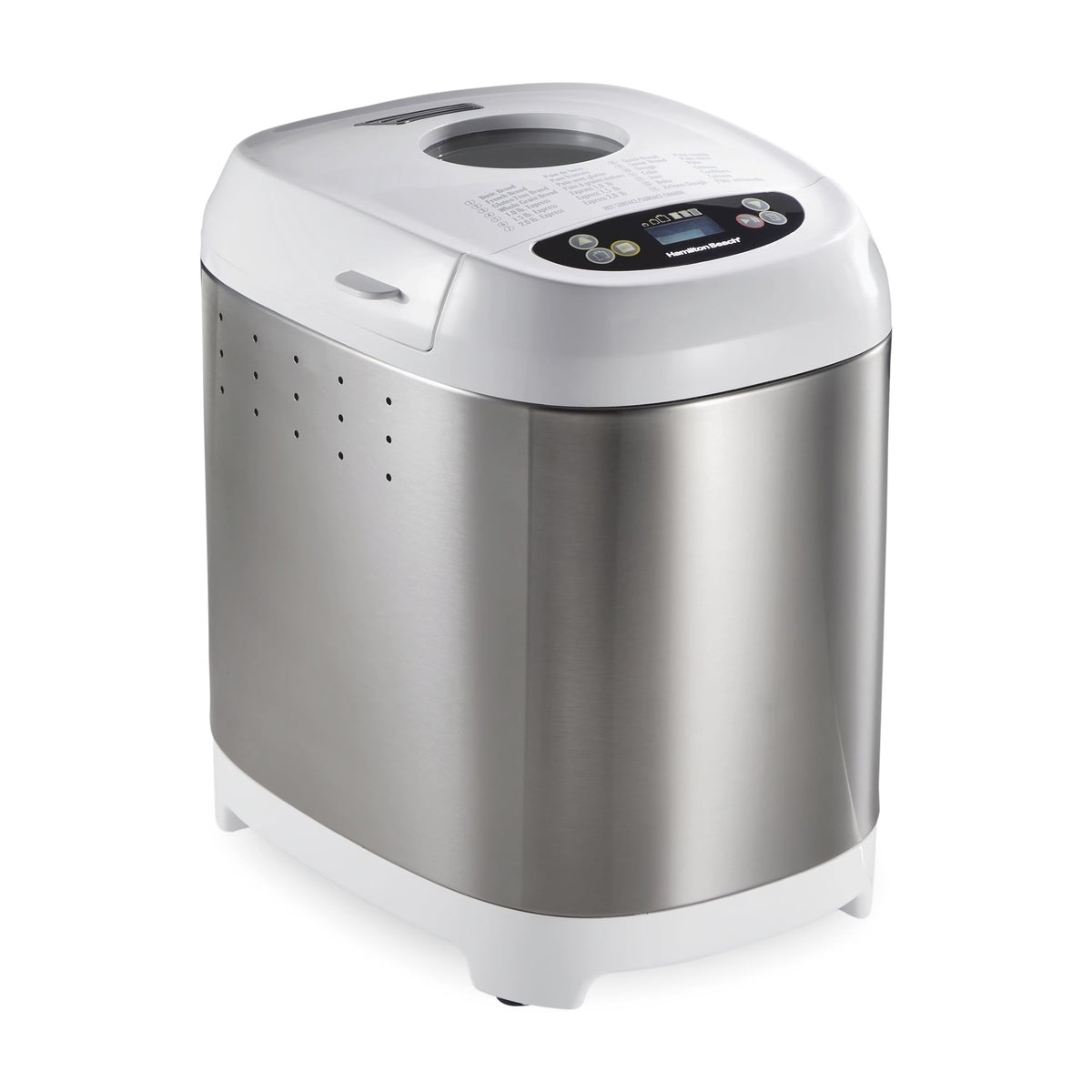 Hamilton Beach 2 lb Bread Maker Machine, Artisan Dough Bread Maker with 14 Settings, Black & Stainless Steel
