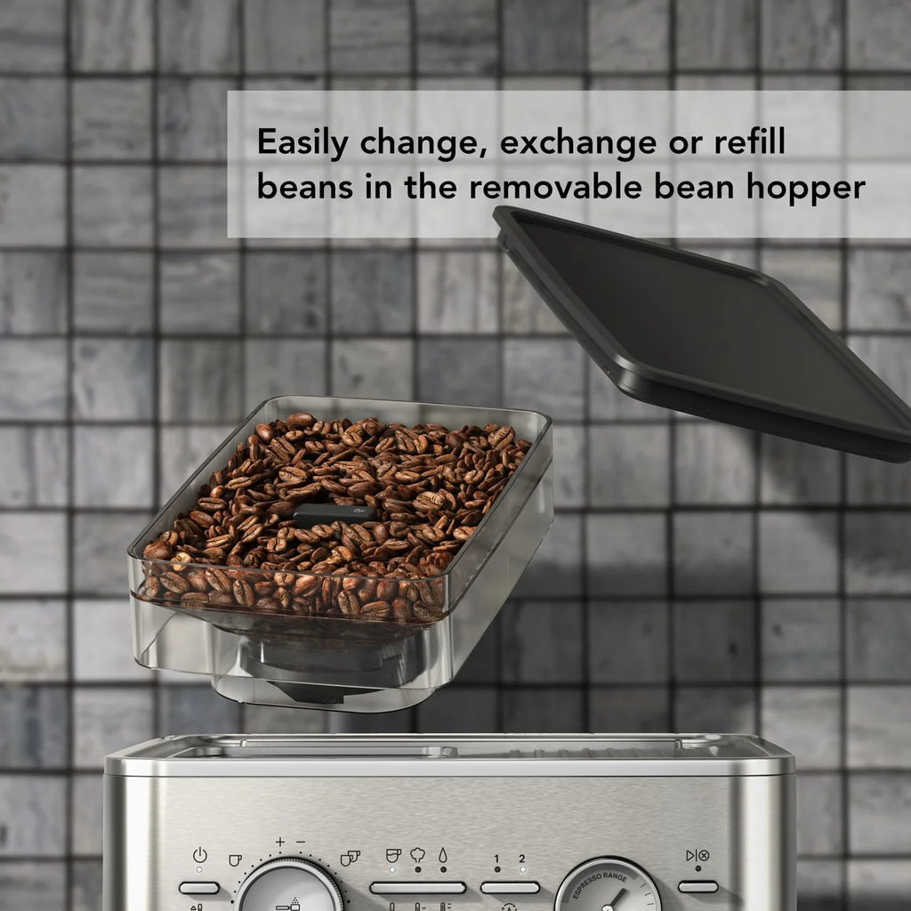 KitchenAid Semi-Automatic Espresso Machine with Burr Grinder | Brushed Stainless Steel