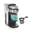 The Scoop Single Serve Coffee Maker & Fast Grounds Brewer for 8-14oz. Cups, Brews in Minutes, 40oz. Removable Reservoir, Stainless Steel (49987),Silver