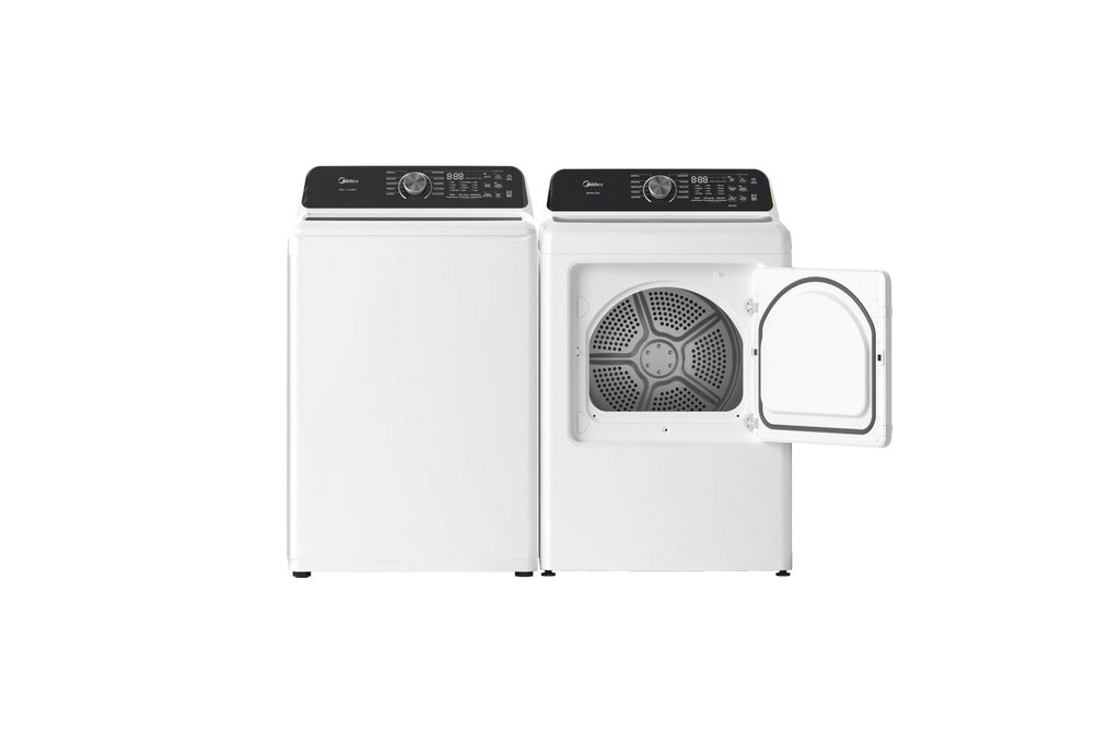 MIDEA 7.0 Cu Ft Sensor Dry Electric Smart Dryer, White