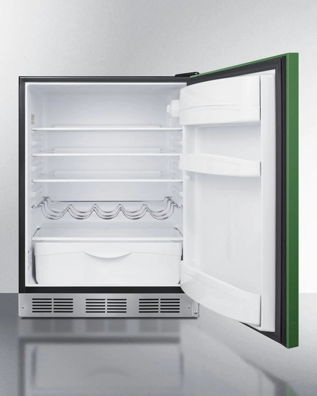 Summit Brf631bk 24 Inches Wide 5.1 Cu. Ft. Compact Refrigerator And Freezer Combo - Yellow
