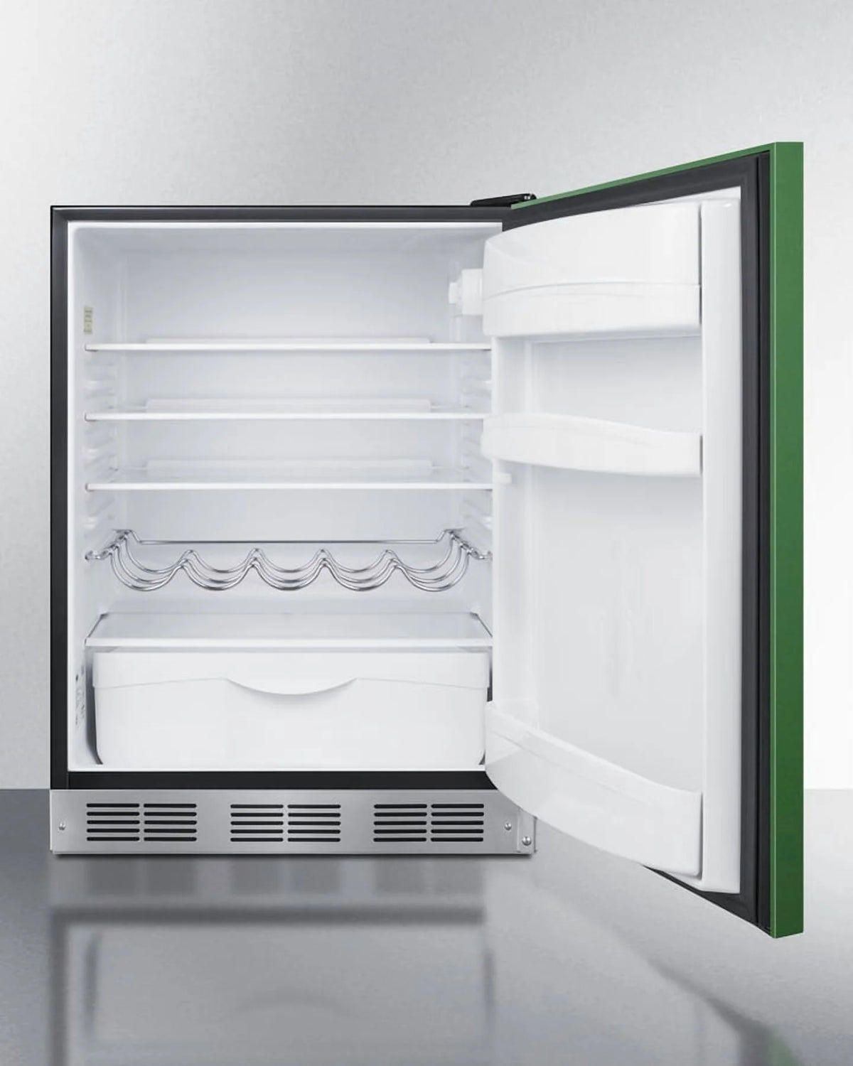 Summit Brf631bk 24 Inches Wide 5.1 Cu. Ft. Compact Refrigerator And Freezer Combo - Yellow
