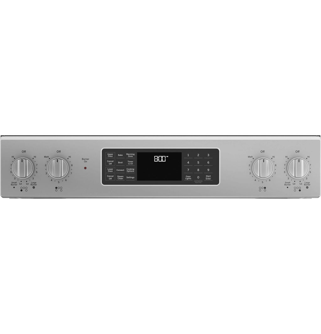 GE Appliances 30 in 66 cu ft Slide In Double Oven Electric Ranges in Stainless Steel