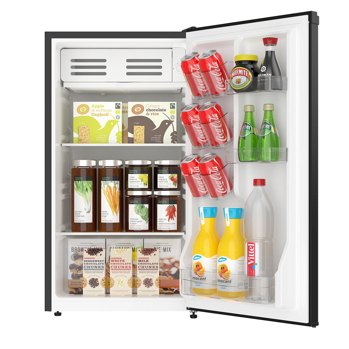Arctic Chef 3.2 Cu. ft. Compact Refrigerator with Eraser Board Door, RFR326, Black