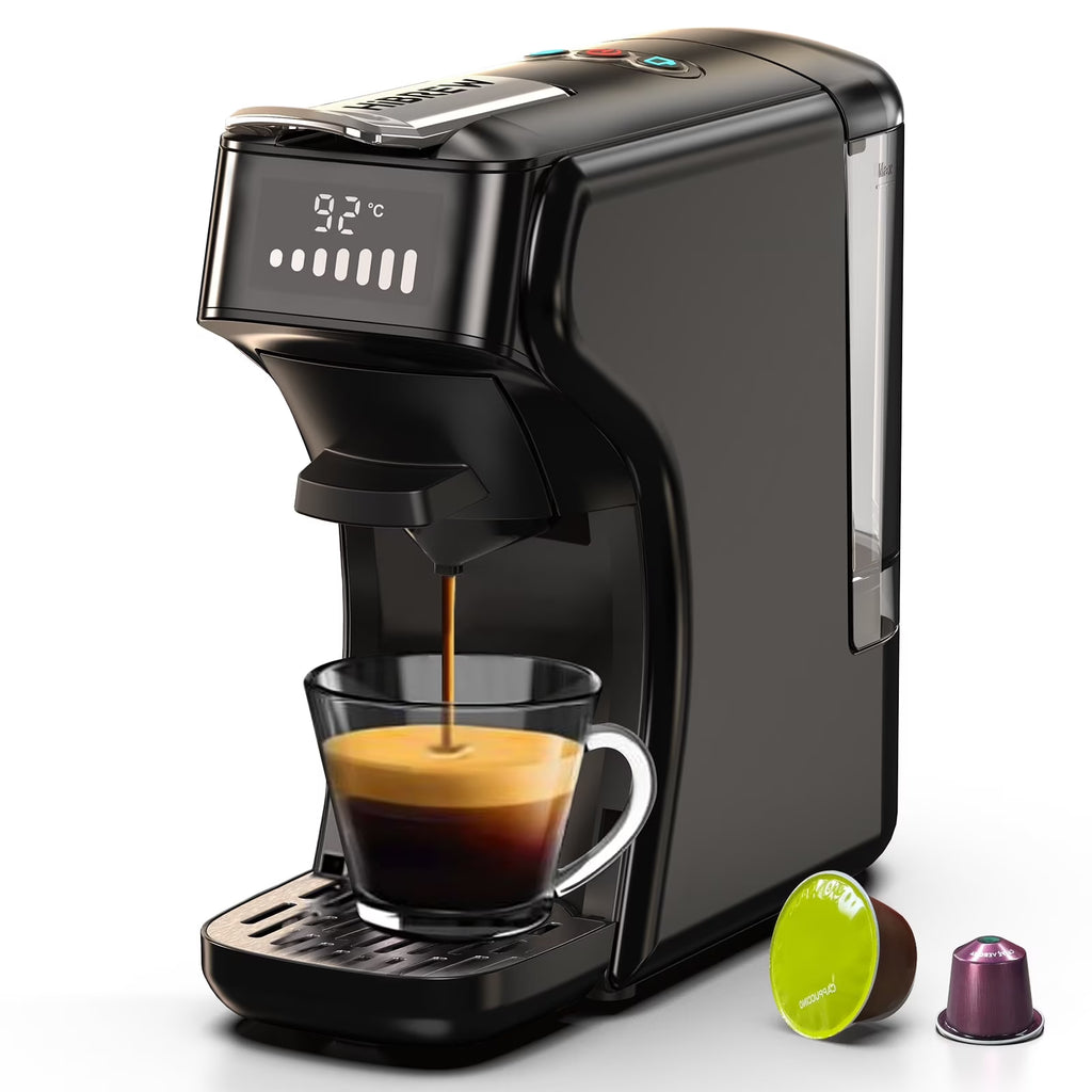 HiBREW 6in1 Pods Coffee Machine Multiple Espresso Cafetera Cappuccino Coffee Maker H1B Beige
