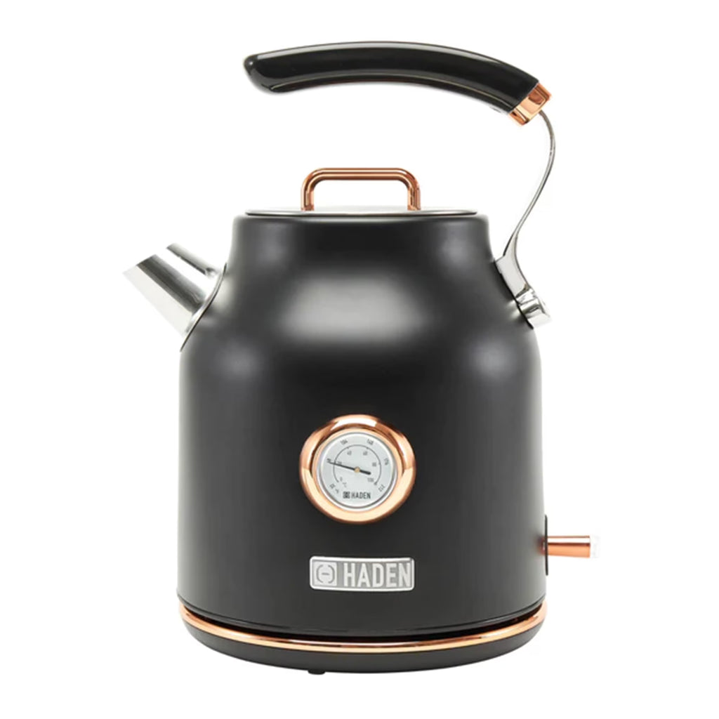 Haden Dorset 1.7 Liter Electric Water Kettle with Base, Putty & Chrome