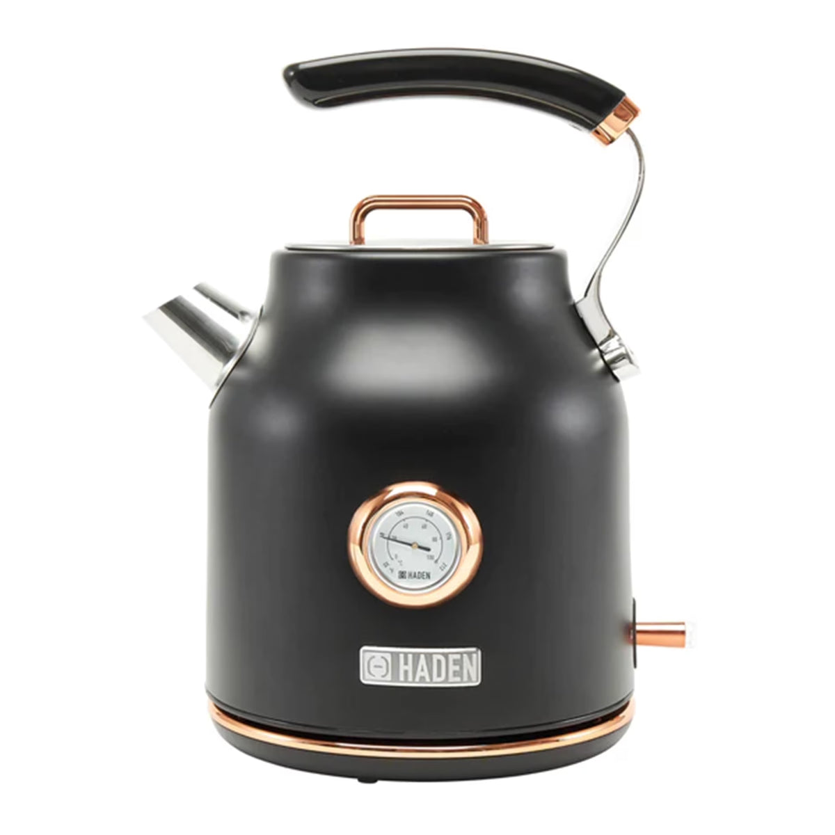 Haden Dorset 1.7 Liter Electric Water Kettle with Base, Putty & Chrome