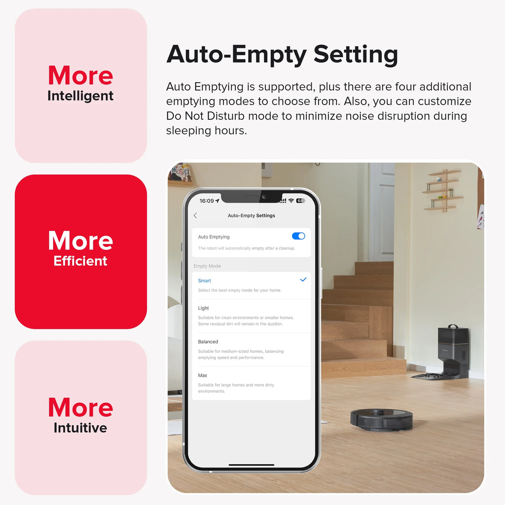 Roborock Q8 Max+ Robot Vacuum and Mop with Self-Emptying, Obstacle Avoidance, LiDAR Navigation, 5500Pa Suction Power, and App Control