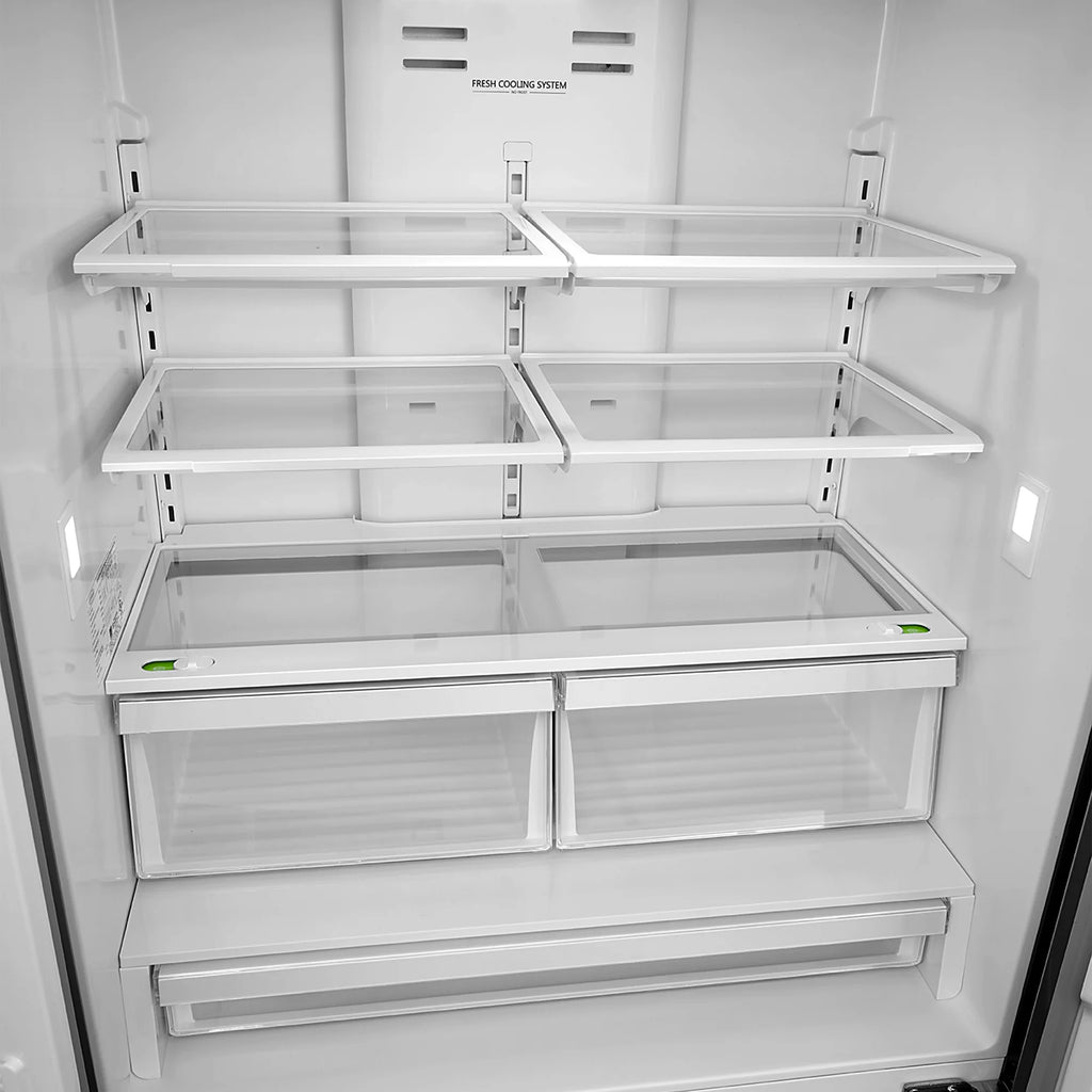 Cosmo 22.5 cu. ft. 4-Door Counter-Depth French Door Stainless Steel Refrigerator