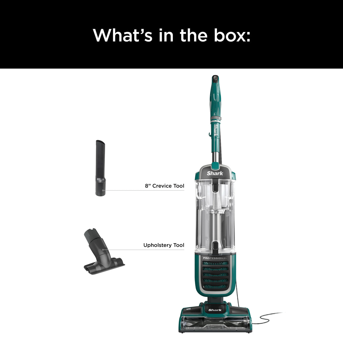 Shark Upright Vacuum, Navigator Swivel Pro Plus, Pet Friendly, Bagless, Powerful Suction, Hard Floor and Carpet, Large Dust Cup, Allergen Control, Swivel Steering, NV250, Green