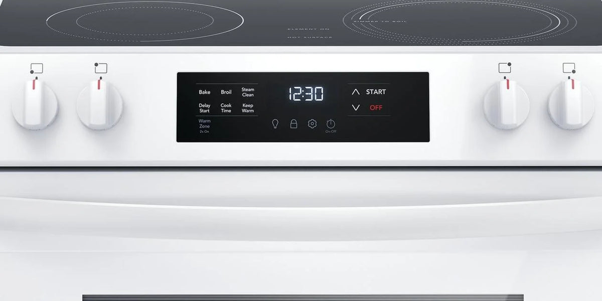 Frigidaire FCFE3062AW 30" Electric Range with Steam Clean