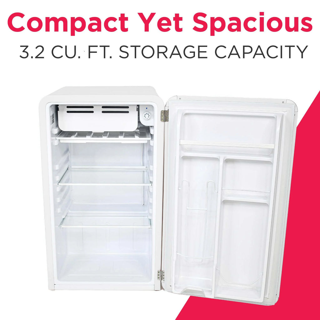 Frigidaire 3.2 Cu. ft. Single Door Retro Compact Refrigerator EFR372, Blue