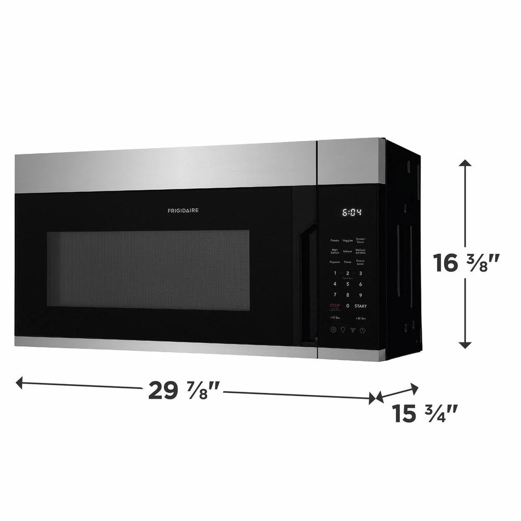 Frigidaire Fmow1852a 30" Wide 1.8 Cu. Ft. 1000 Watt Over The Range Microwave Led Lighting