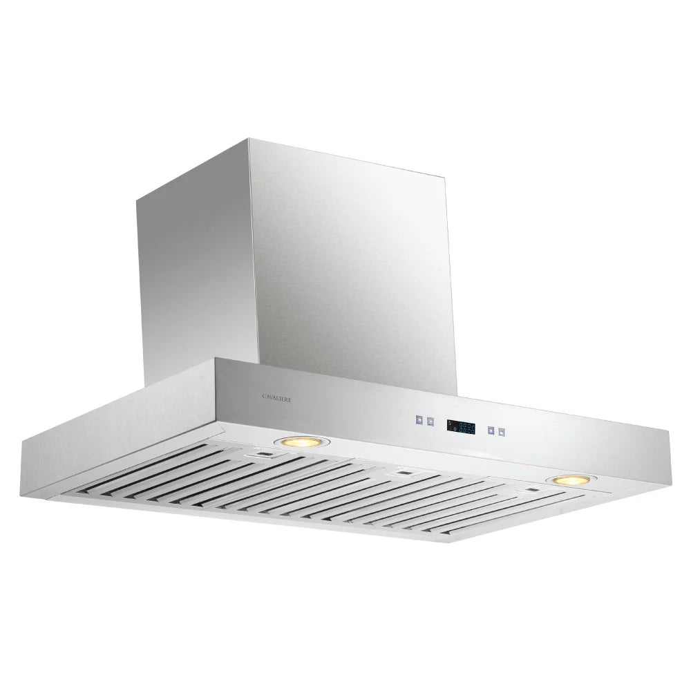 CAVALIERE 30" Inch Range Hood in Brushed Stainless Steel 900 CFM- LED Lighting- SV218Z-30