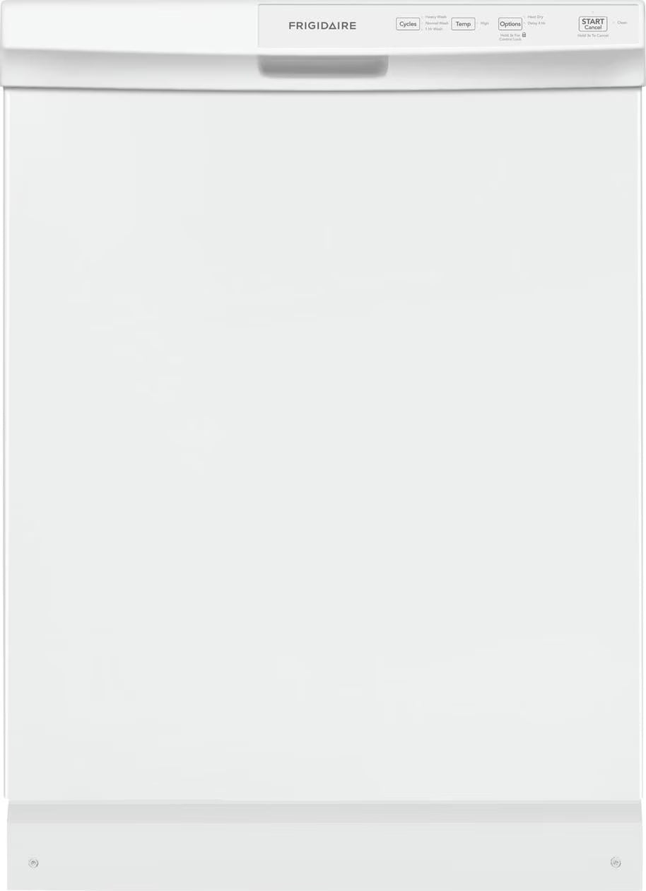 Frigidaire FFCD2413UW 24" Built-In Dishwasher, Front Control, White
