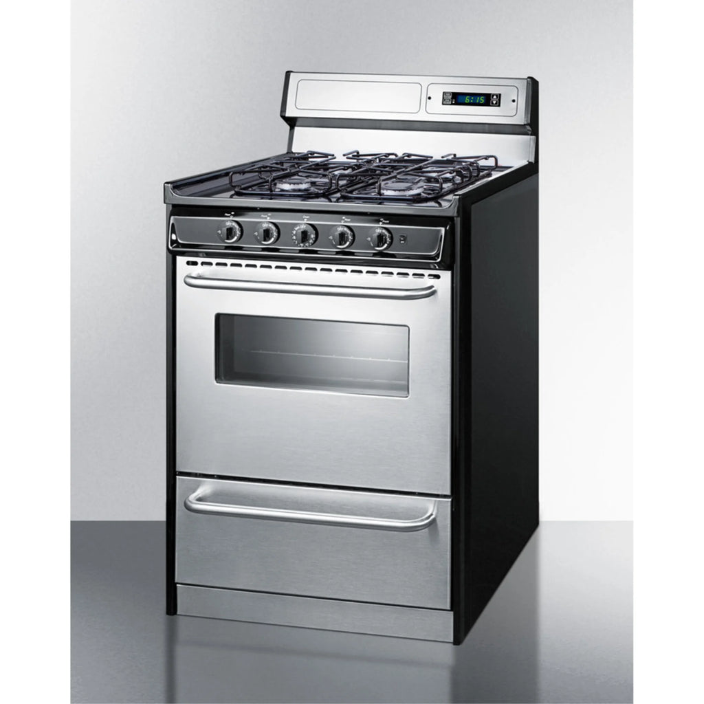 24" Wide Gas Range, Sealed Burners