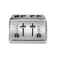 Hamilton Beach Modern Stainless Steel 4 Slice Toaster, Sure-Toast One-Slice Technology, Extra-Wide Slots, Toast Boost, Bagel Function, Easy to Clean, 24798