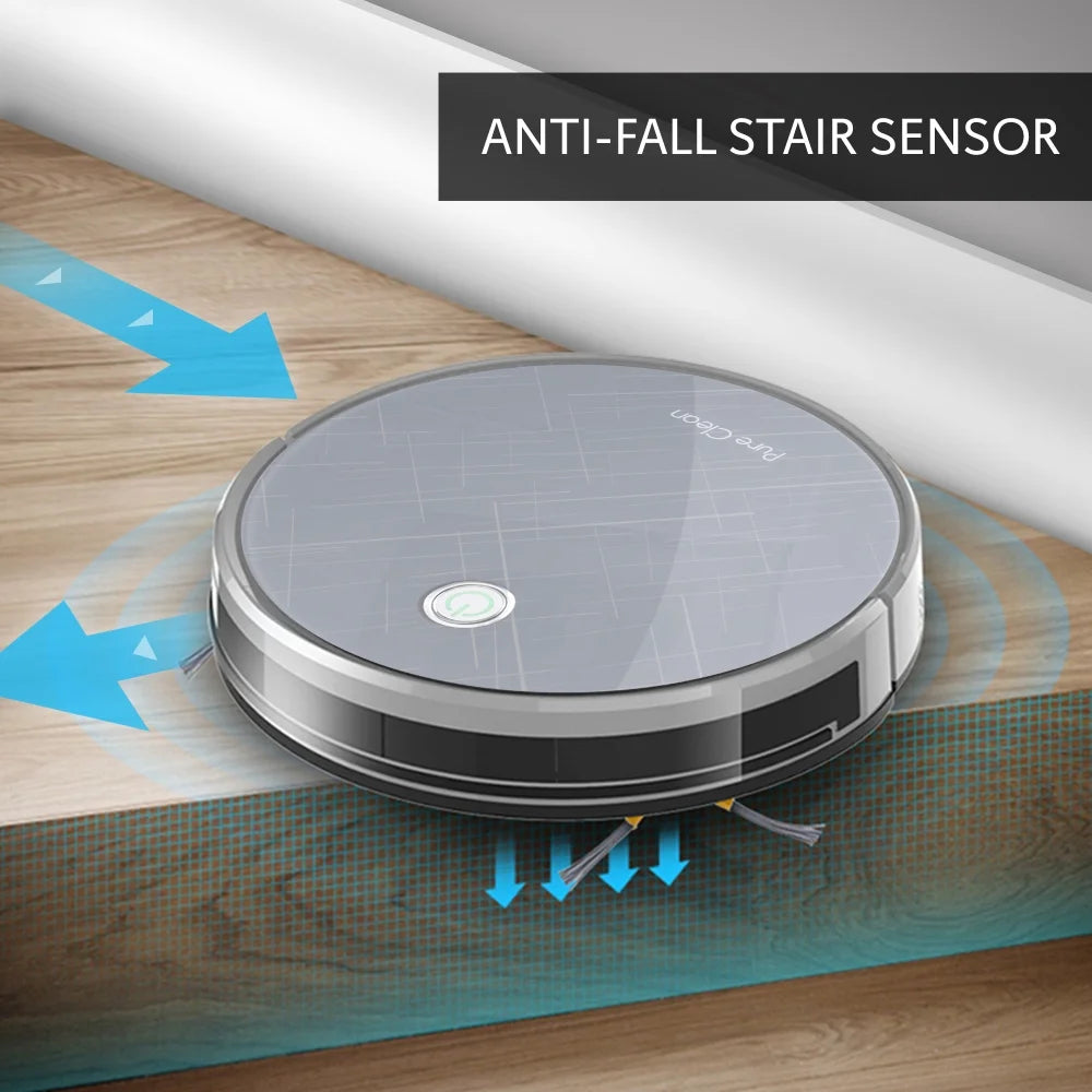 Pure Clean PUCRC660 - Smart Robot Vacuum Cleaner - Robot Cleaning Vacuum with Downloadable App and Remote Control