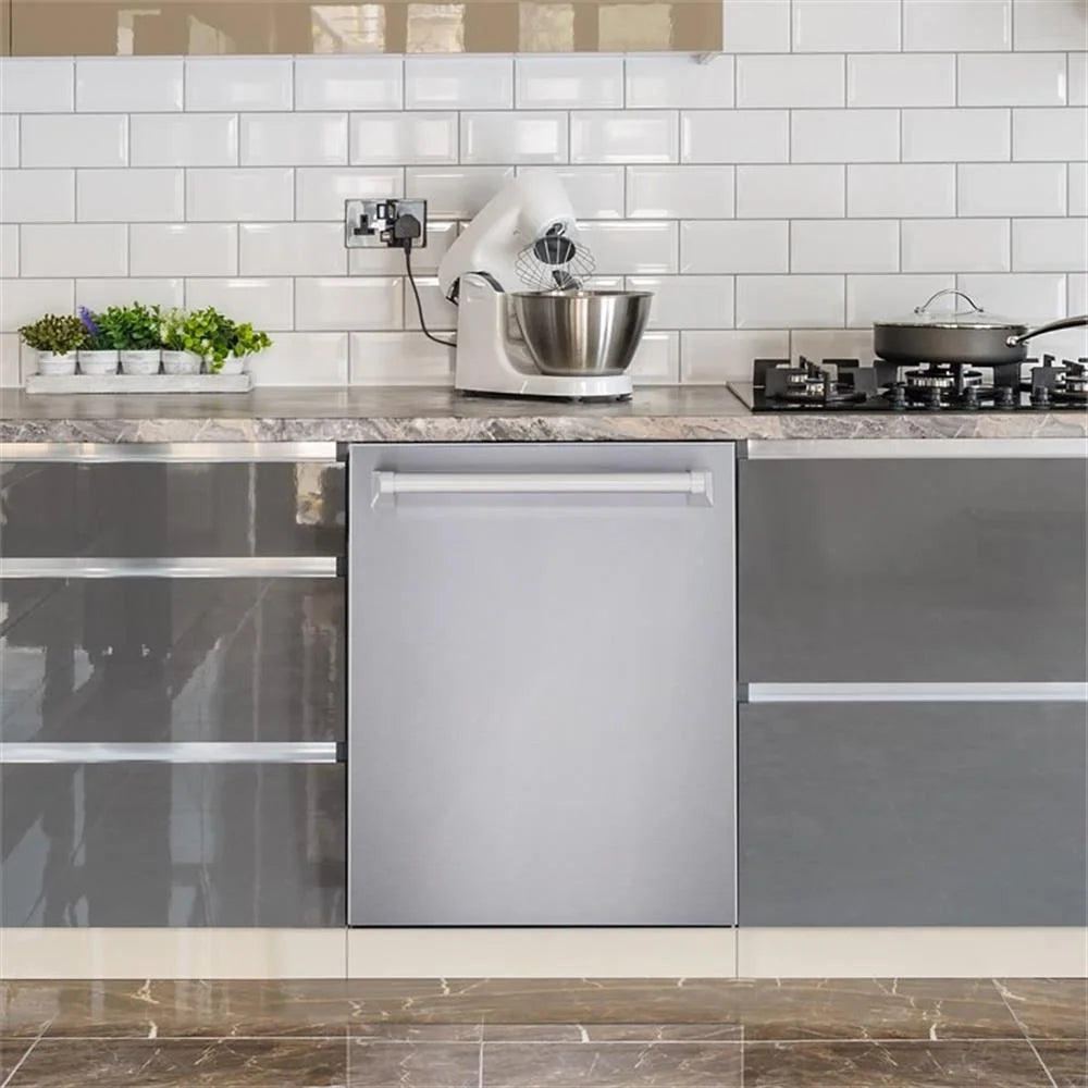 Cosmo 48" Double Oven Gas Range & Dishwasher & French Door Refrigerator Set