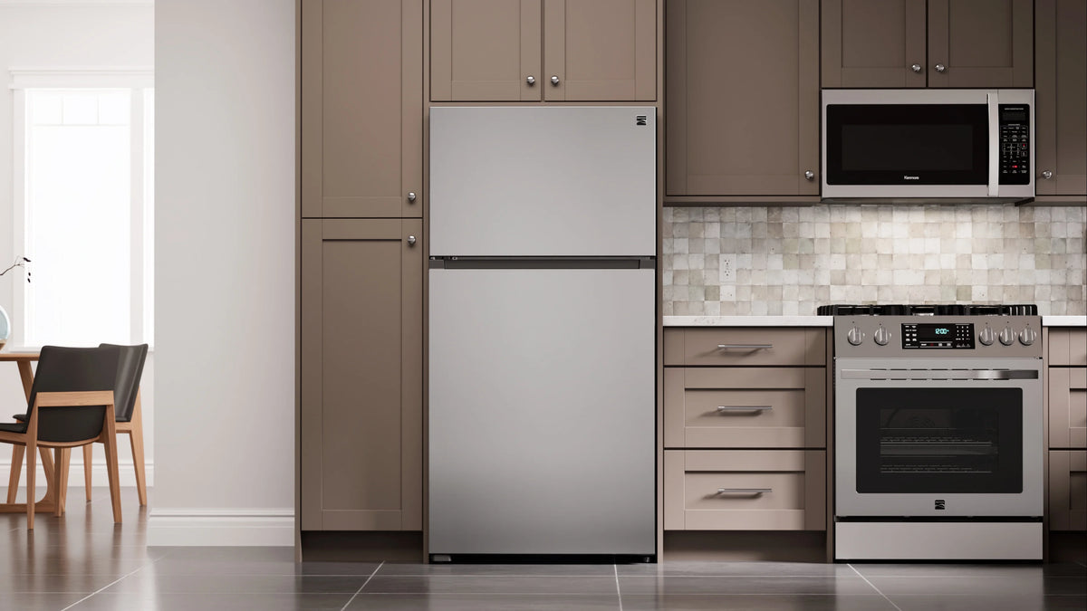 Kenmore 33-inch 20.4 Cu. ft. ENERGY STAR? Standard Refrigerator/Freezer w/Icemaker, Stainless Steel