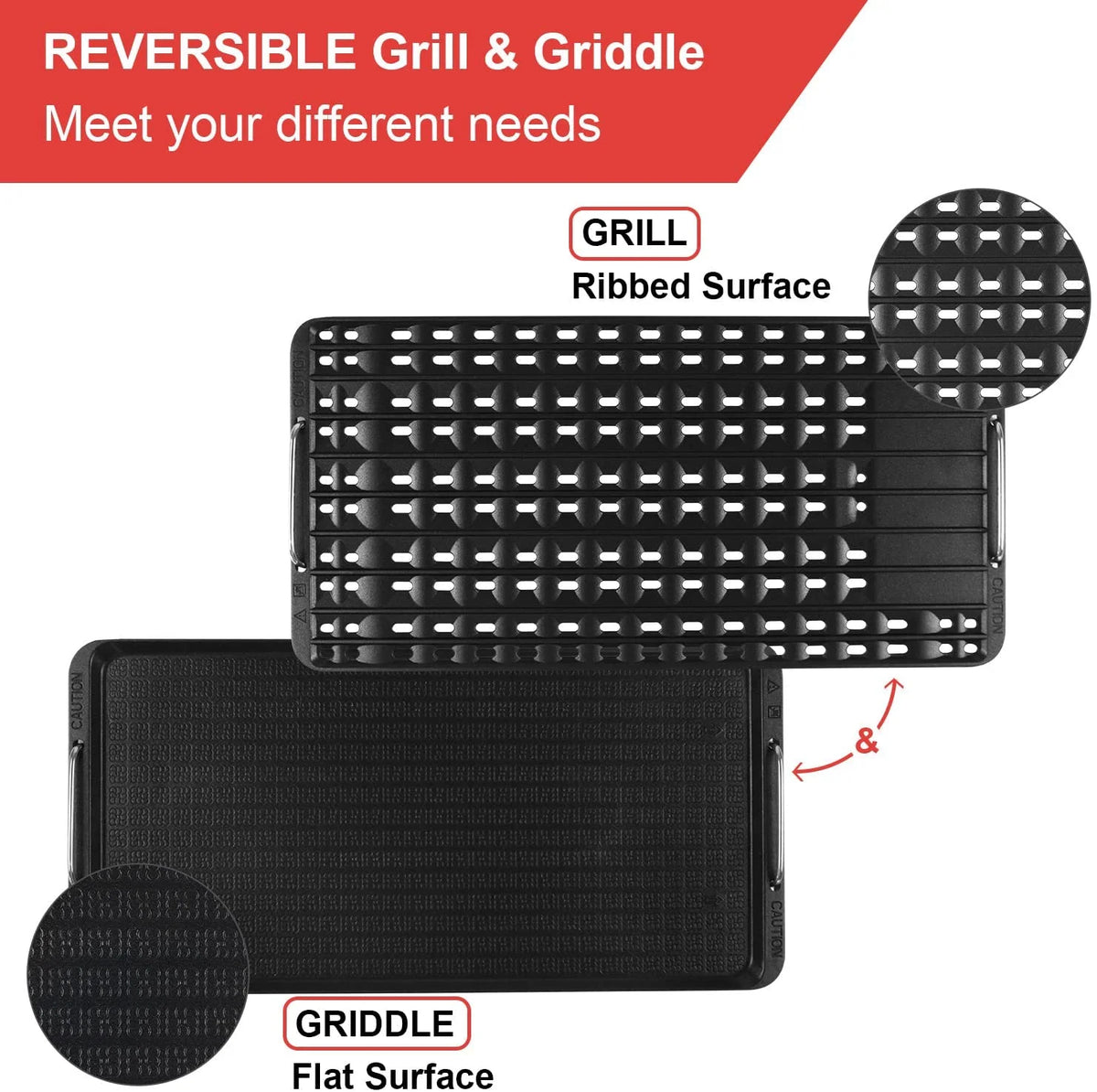 Techwood Indoor Smokeless Grill, 1500W, Black, Electric Portable Korean BBQ Grill with Tempered Glass Lid