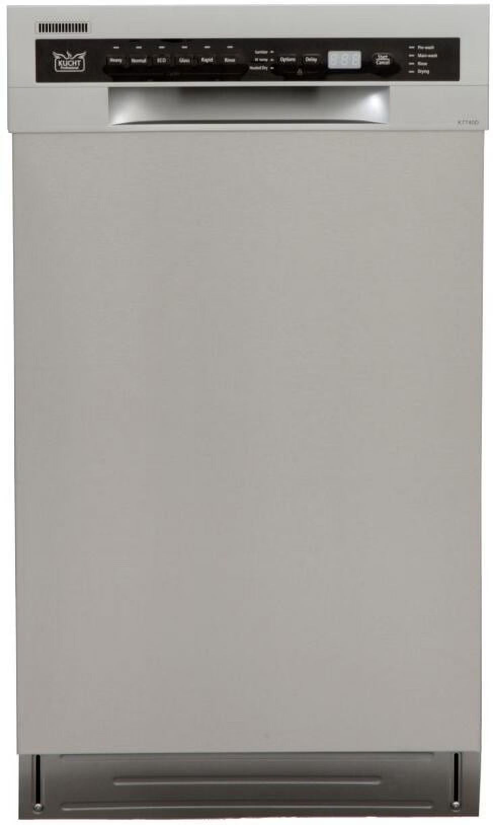 Kucht Professional 18" Stainless Steel Front Control Dishwashers in Silver